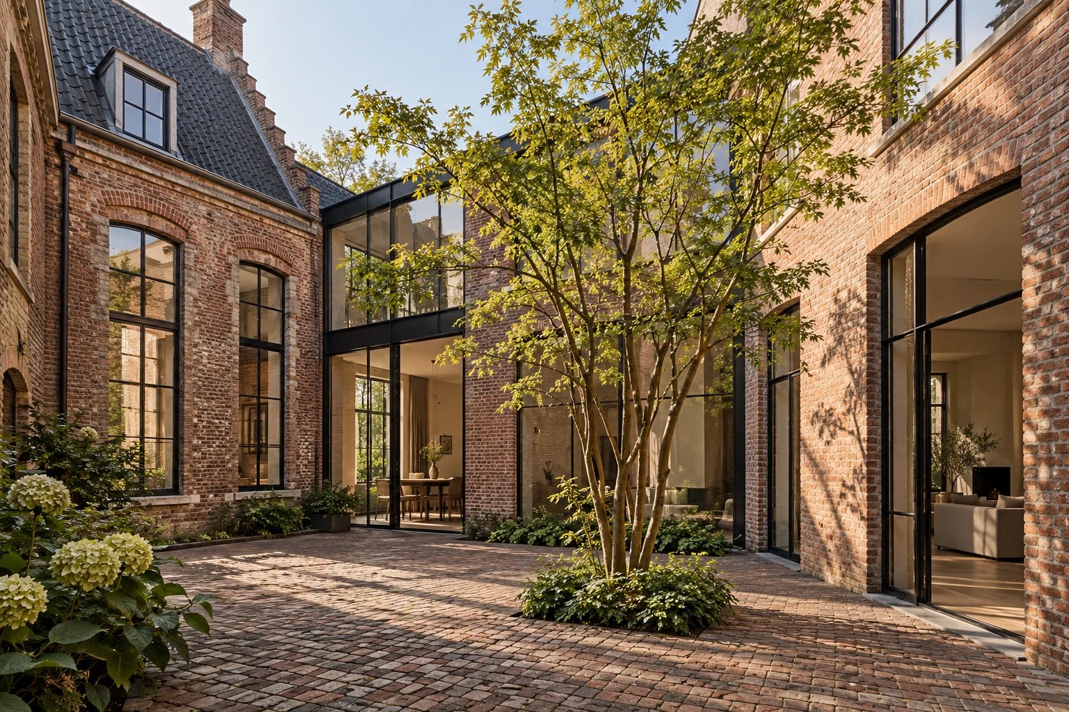 Een rustige materiaalcombinatie — ontwerpconcept